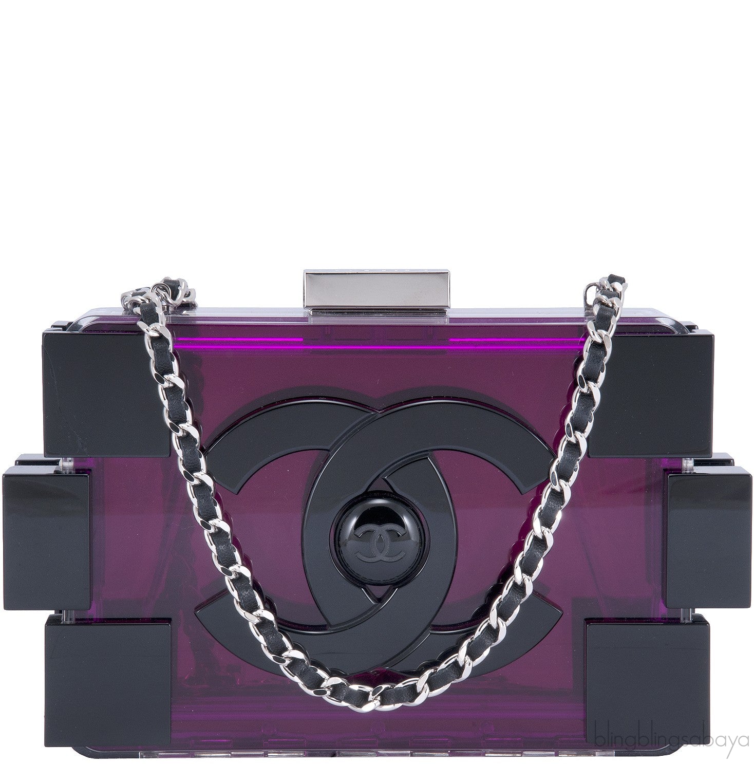 LEGO Purple Plexiglass Clutch Bag