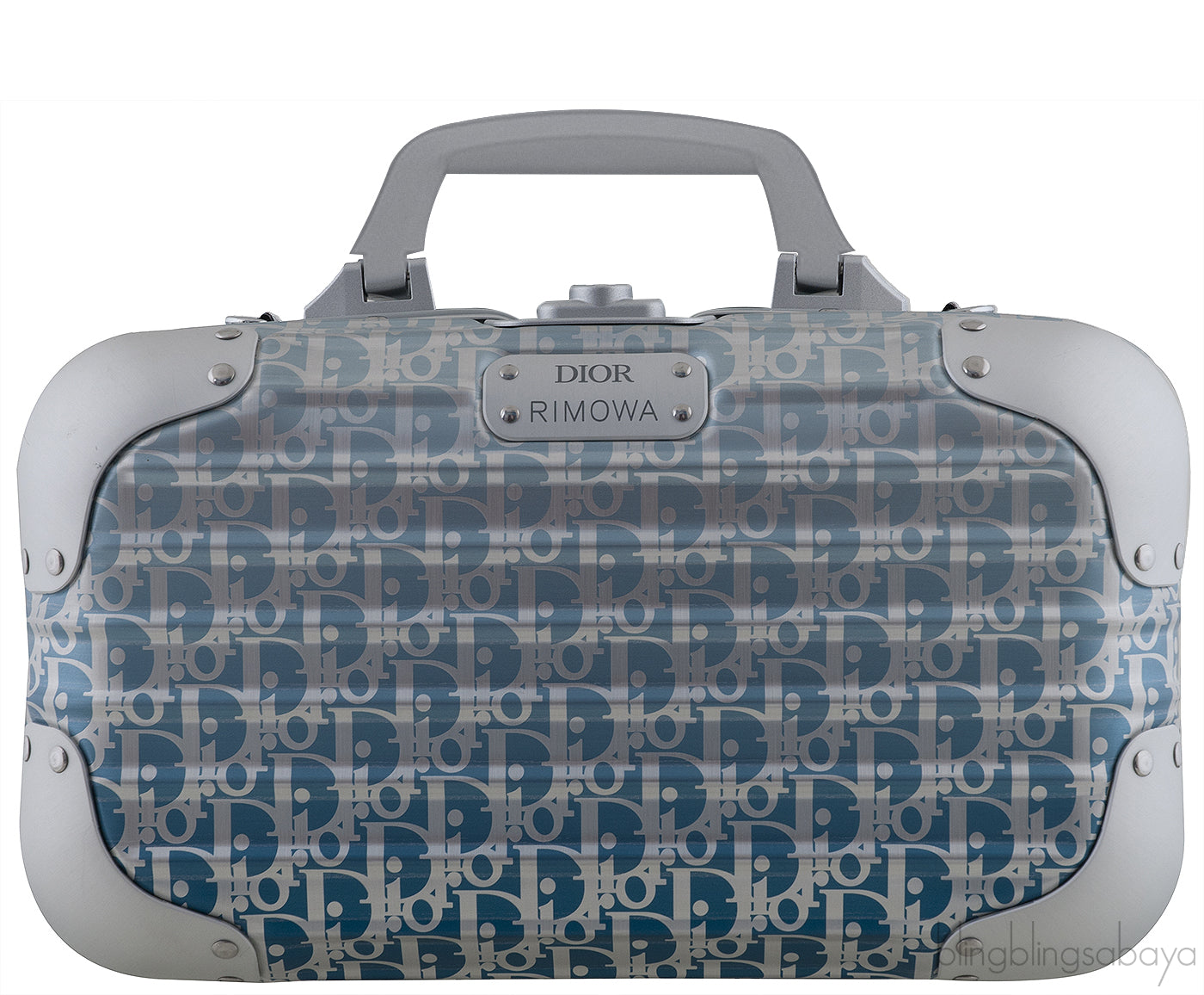 Dior x Rimowa Carry-on Hand Case Aluminum Oblique Blue Gradient