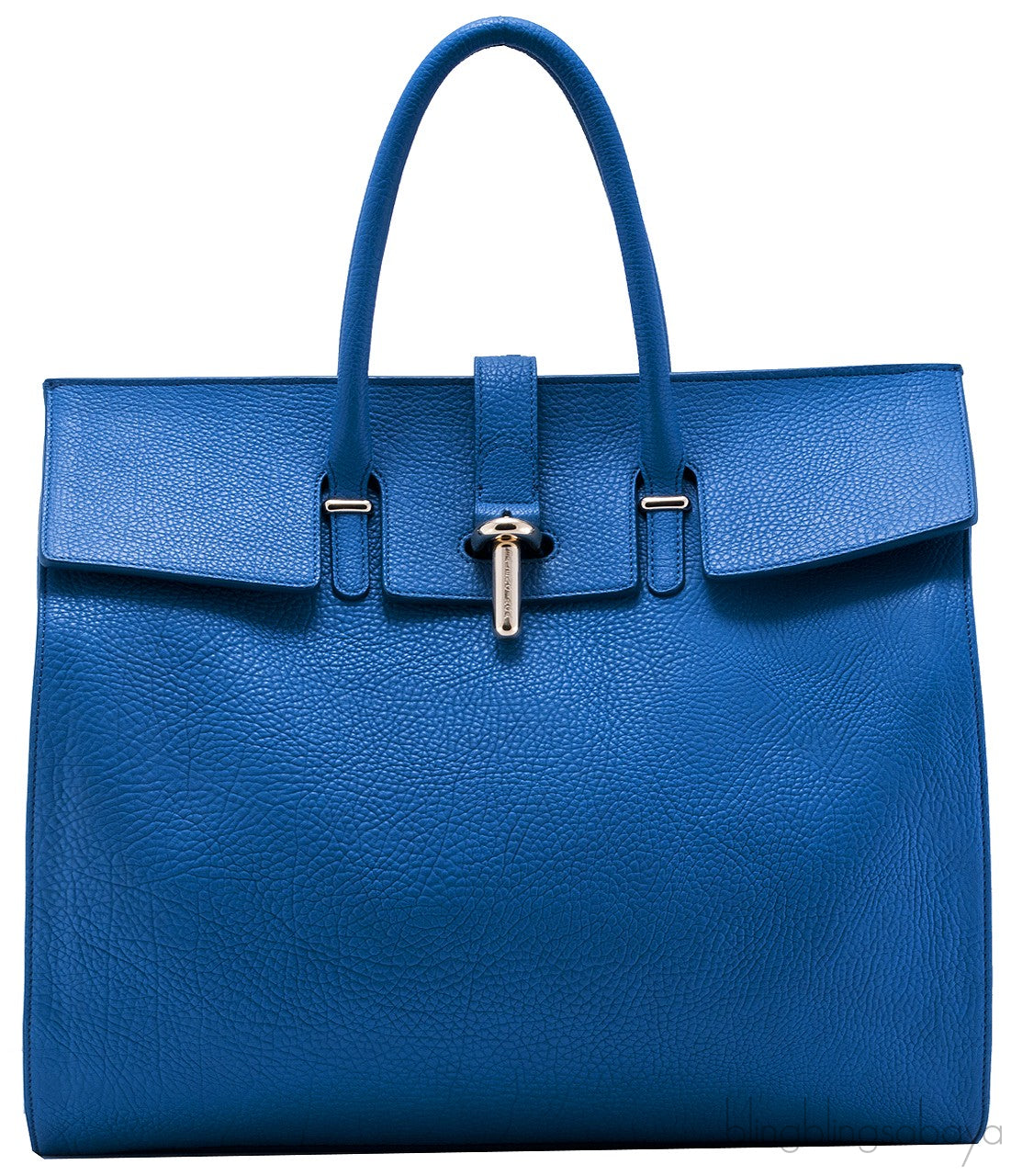 Blue Round Tube Bag