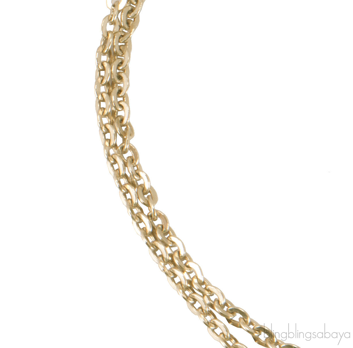 Gold Logo Strass Bracelet*