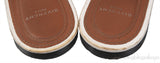 White Bedford Fur Trim Mules