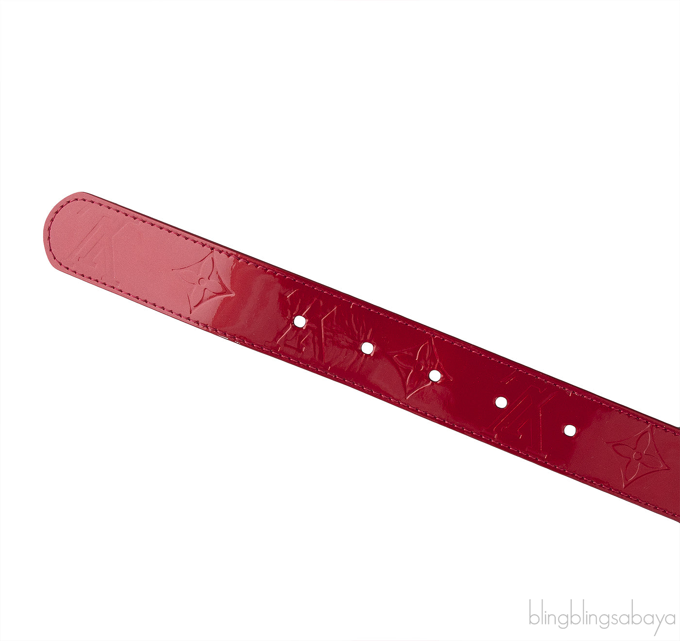 Louis Vuitton Monogram Vernis Red Belt
