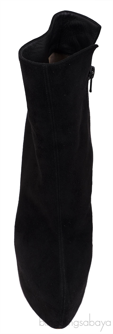 Black Suede Ankle Boots Heels