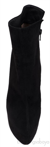 Black Suede Ankle Boots Heels