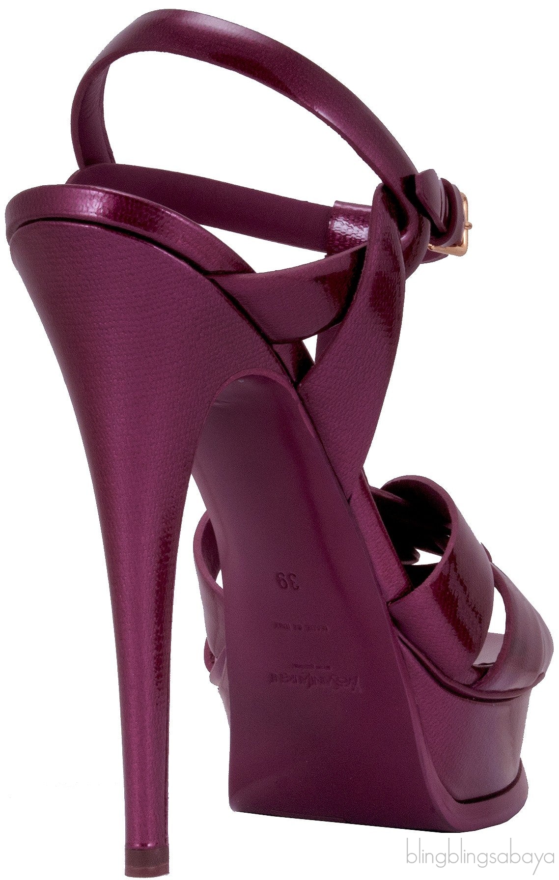 Tribute Patent Textured Leather
