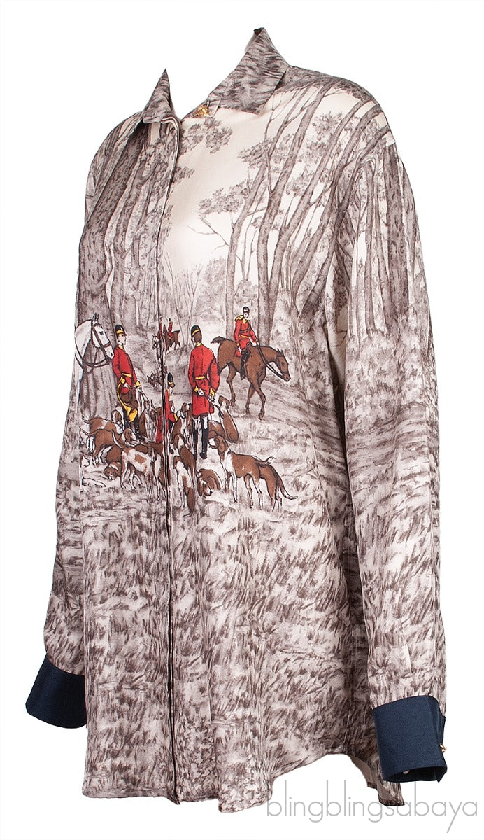 Printed Long Sleeve Shirt
