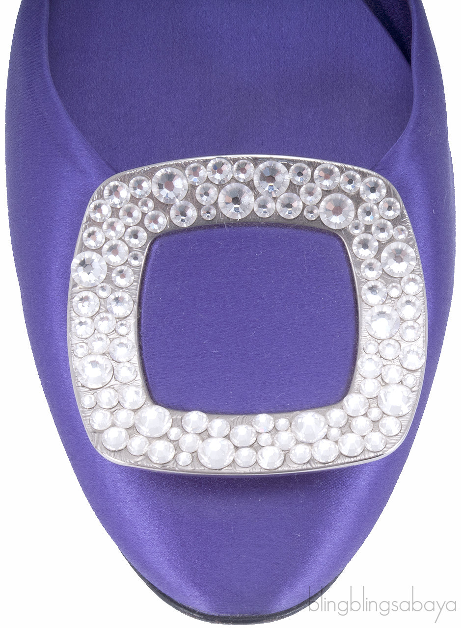 10 MM Purple Swarovski Flat