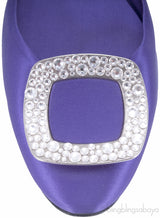 10 MM Purple Swarovski Flat