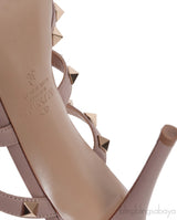 Nude Matte Rockstud Pointed Toe Mule