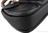 Black Bamboo Top Handle Bag