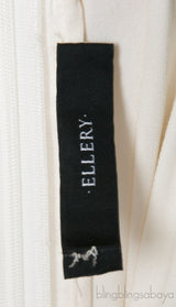 Off-white Pleated Maxi Dress