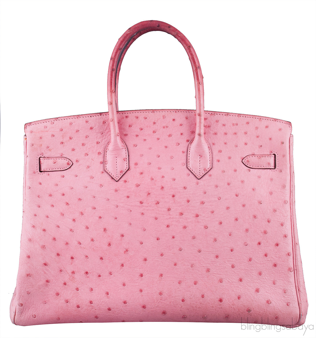 Birkin 35 Light Pink Ostrich GHW