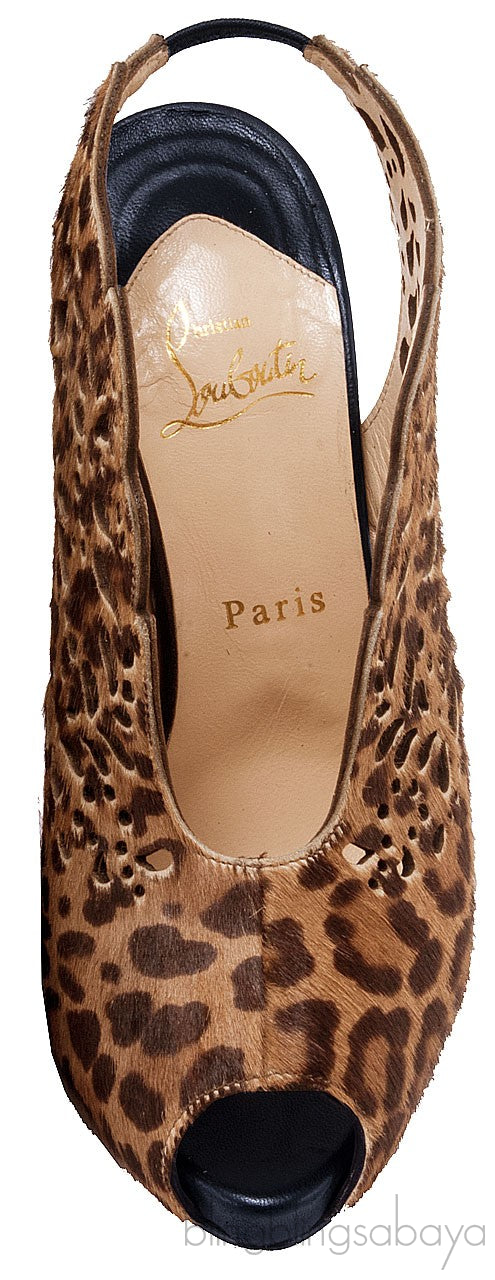 Markesling Leopard Cut-out Slingback