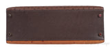 Hermes Kelly 32 Chocolate Natural and Dark Brown Ostrich GHW