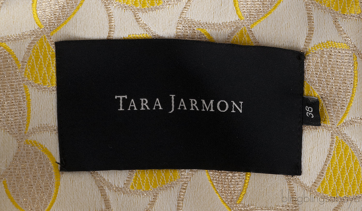 Yellow Lurex Belted Coat