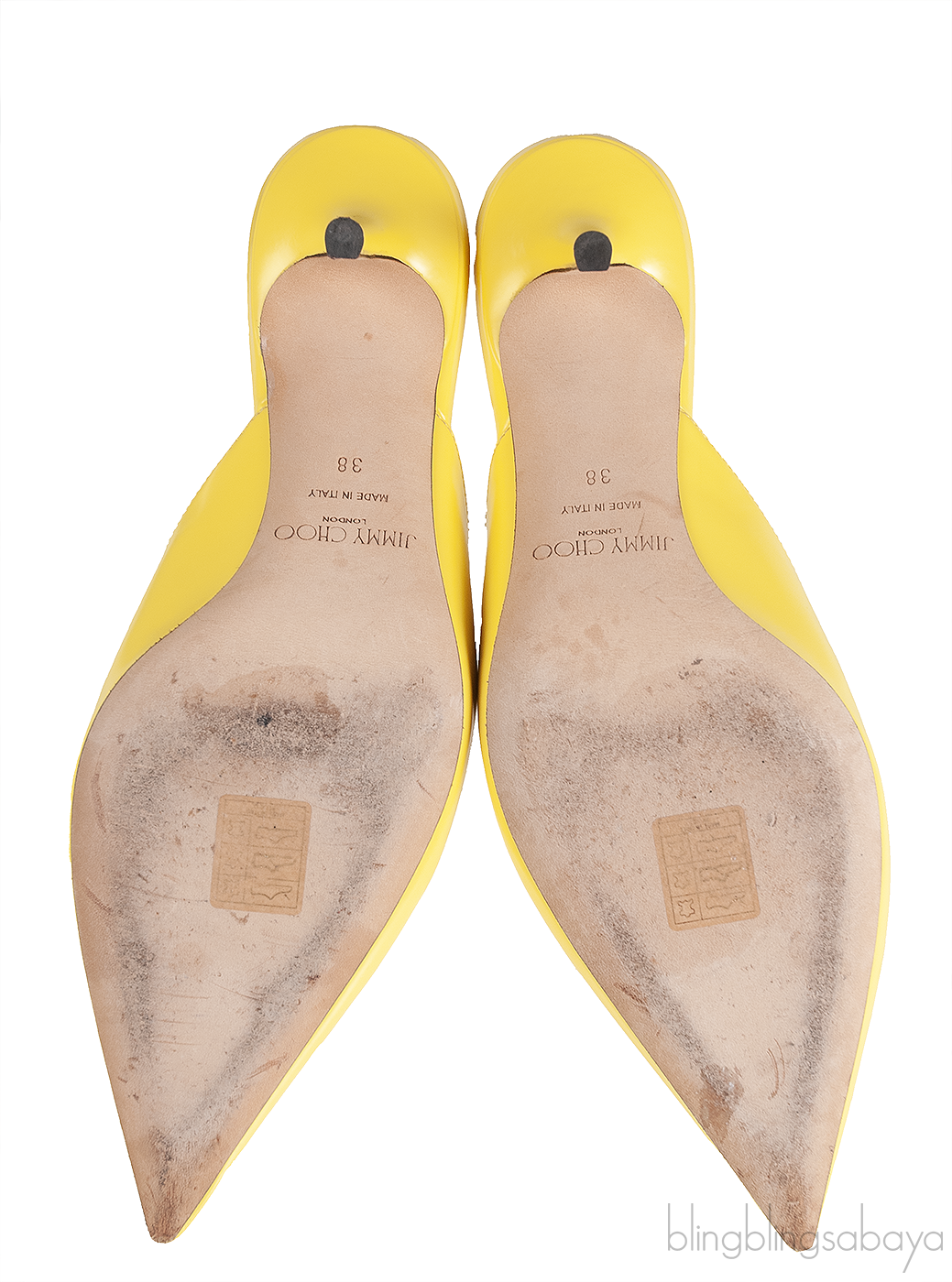 Jimmy Choo Yellow Pointed Toe Mule