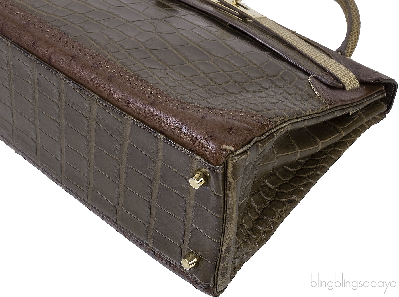 Kelly 32 Grand Marriage Crocodile Bag