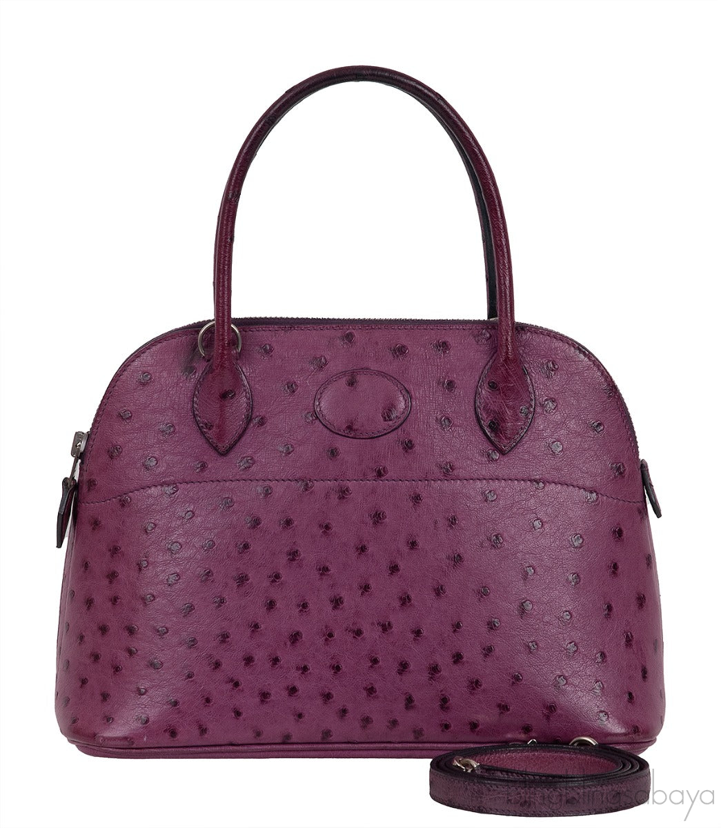 Bolide 27 Purple Ostrich Bag PHW