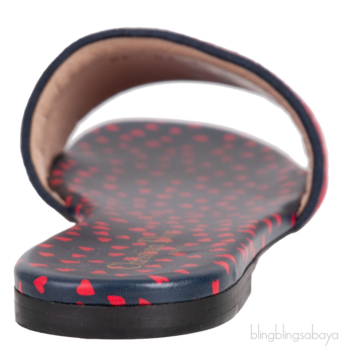 Dway Slide Navy Red Embroidered Slides