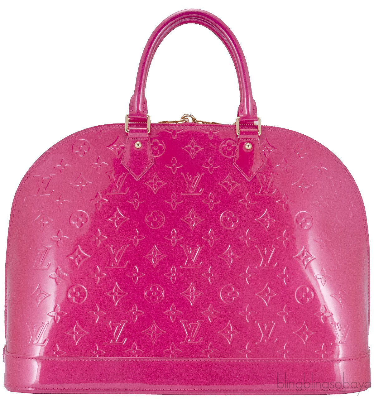 Alma GM Pink Monogram Vernis