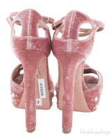 Harlow Velvet Platform Heels