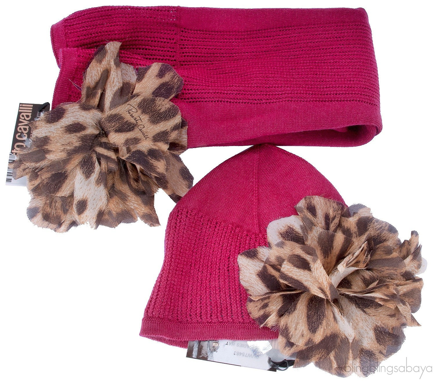 Fuchsia Wool Scarf & Hat