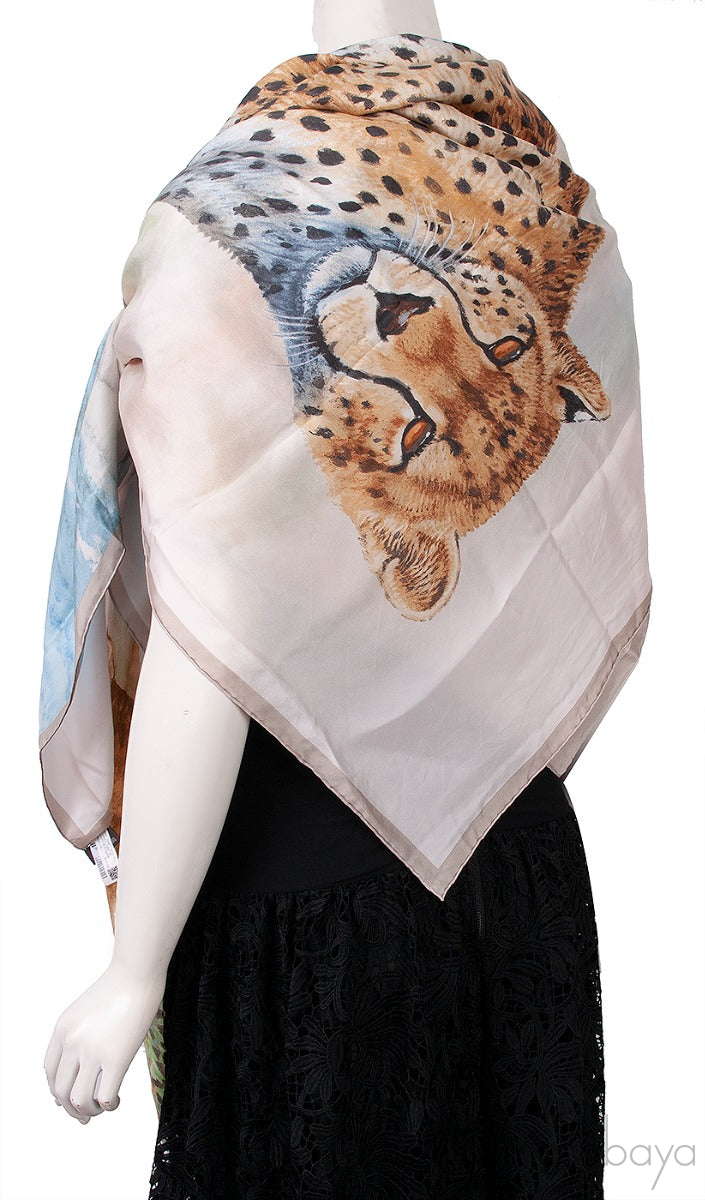 Acinonyx Jubatus wash scarf 140