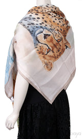 Acinonyx Jubatus wash scarf 140