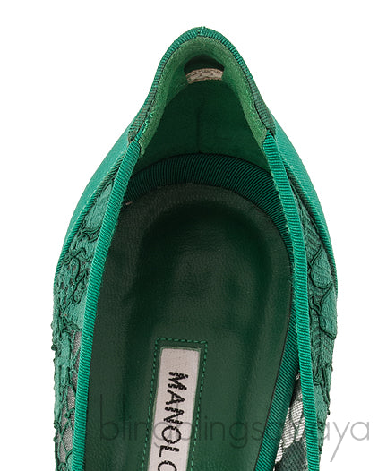 Floral Lace Emerald Green Hangisi
