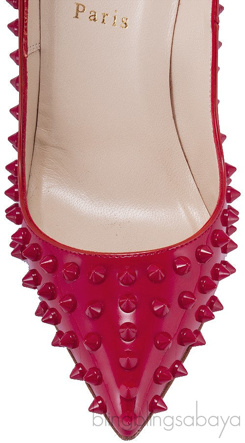 Pigalle Spikes Red Patent Heels