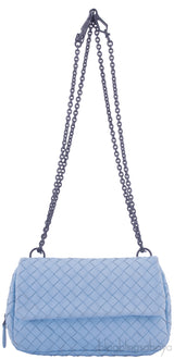 Light Blue Intrecciato Mini Bag*