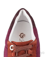 Cashmere & Suede Bi-color Sneakers