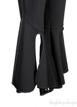 Black Wide Leg High Waisted Pants