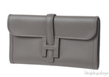Hermes Jige Elan 29 Swift Etain Clutch