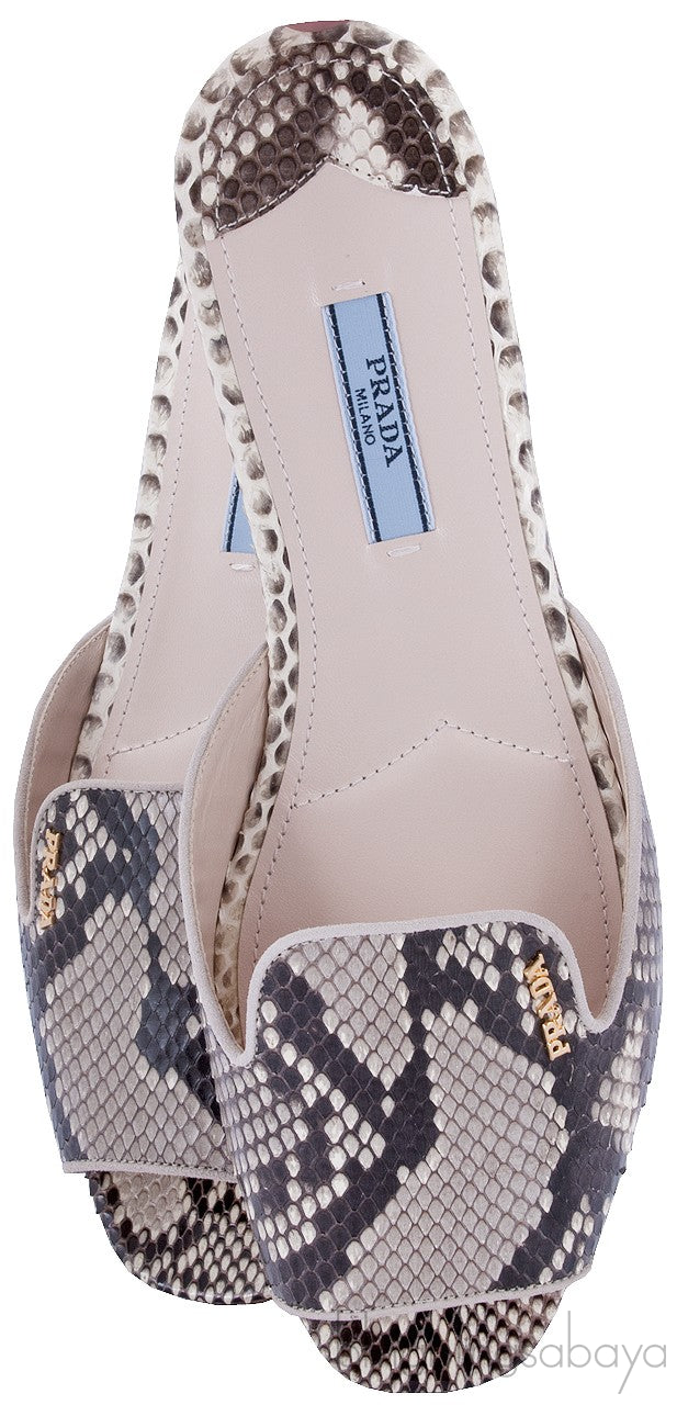 Natural Python Open Toe Slide