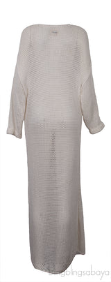 Ivory Opal Crocheted Cotton-blend Maxi Dress