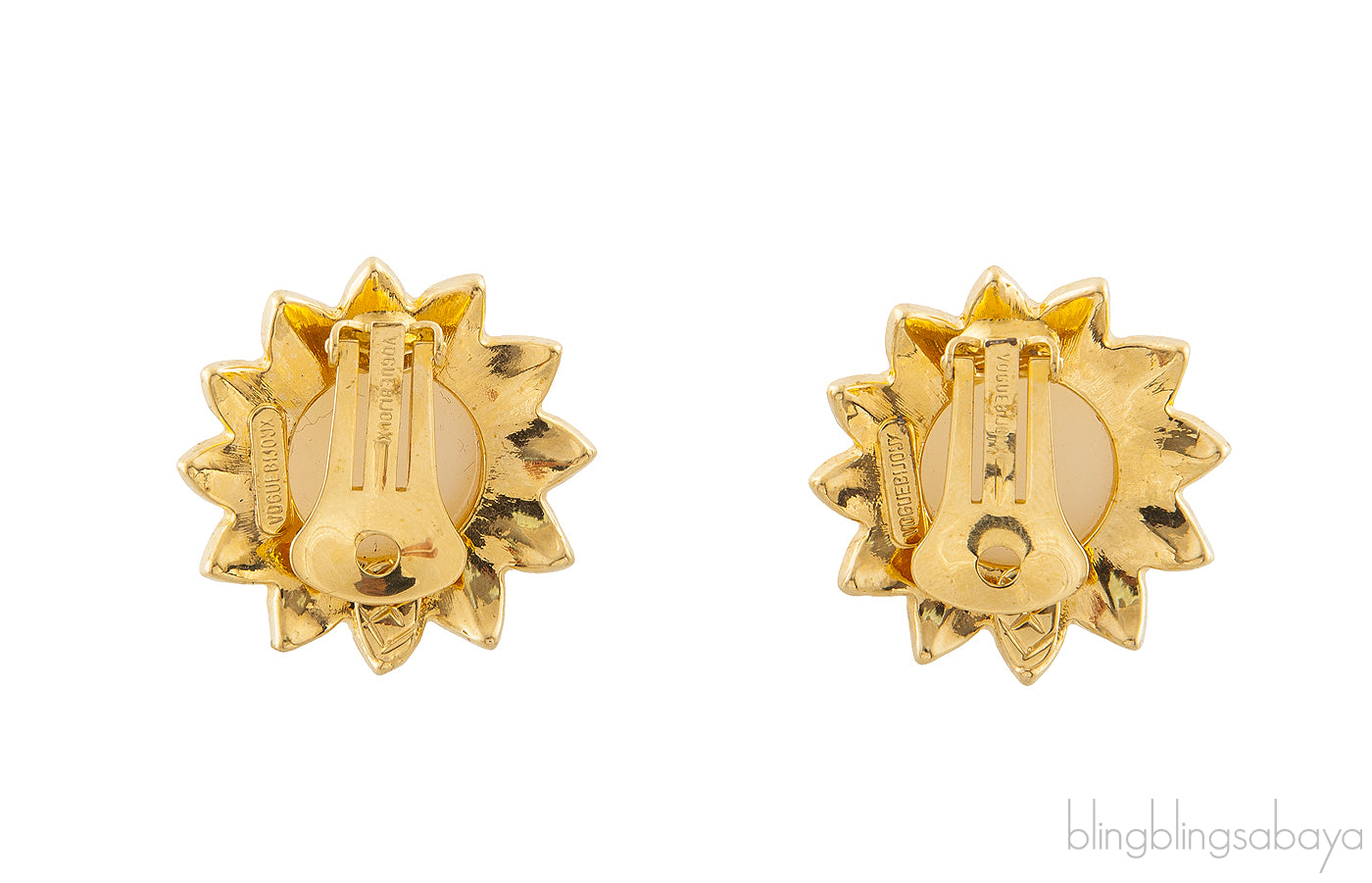 Pearl Floral Clip Earrings
