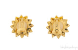 Pearl Floral Clip Earrings