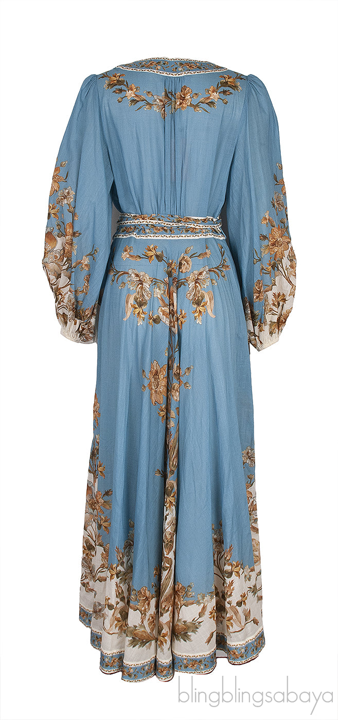 Chintz Wrap Midi Dress