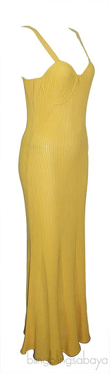 Demetra Ribbed and Pointelle-knit Dress