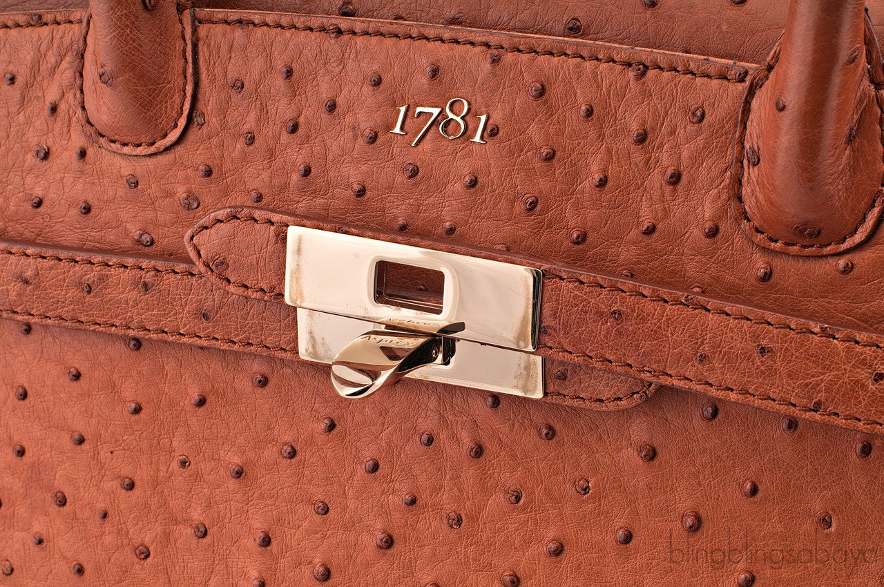 1781 Baby Stretch Cognac Ostrich