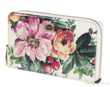 Dolce & Gabbana Floral Zip Around Continental Wallet