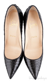 Black Python So Kate Heels