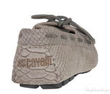 Grey Embossed Python Loafer Mens Shoes