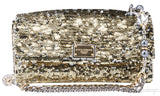 Sequined Leather Shoulder Bag