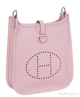 Hermès Mini Evelyne TPM 16 Rose Sakura Amazone Taurillon Clemence PHW