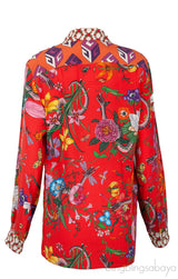 Pink Bow Multicolor Printed Shirt