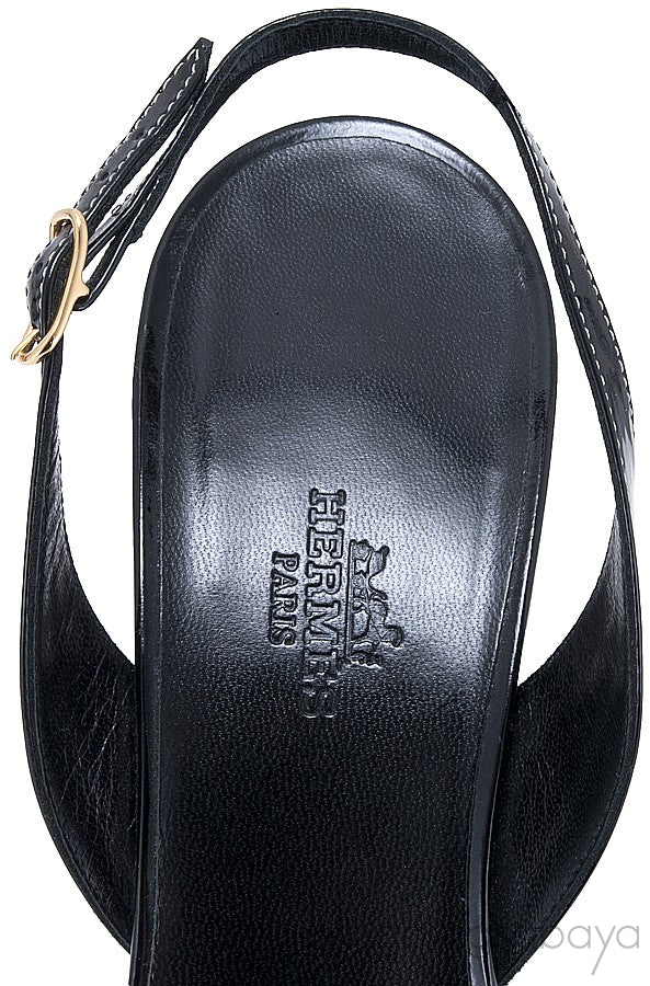 Night 70 Black Slingback Sandals
