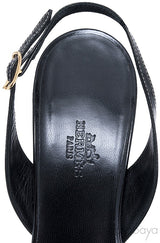 Night 70 Black Slingback Sandals