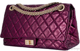 2.55 Reissue Metallic Burgundy Flap
